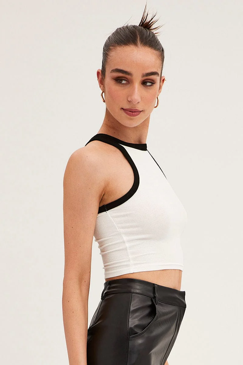 White Jersey Top - Image 5