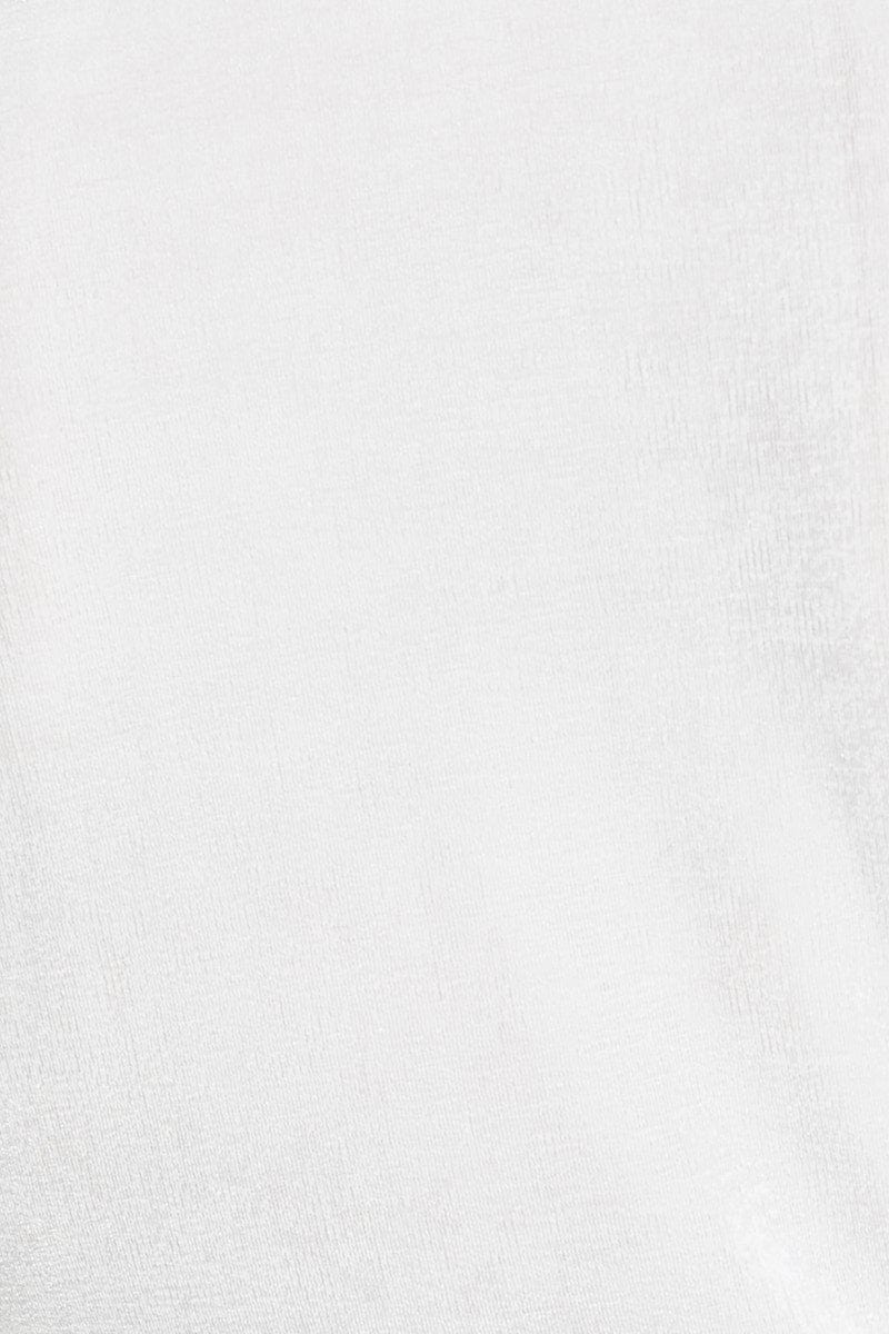 White Jersey Top Long Sleeve - Image 6