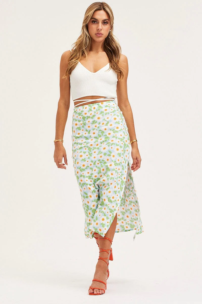 White Knit Wrap Cami - Image 3