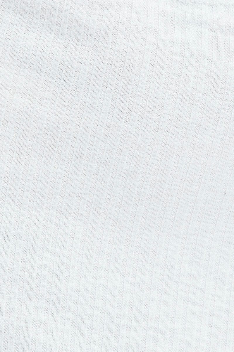 White Maxi Skirt Side Slit - Image 6