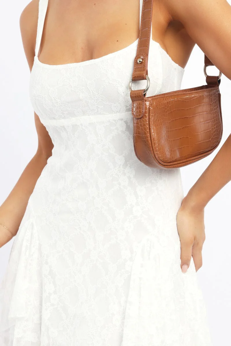 White Mini Dress Lace - Image 5