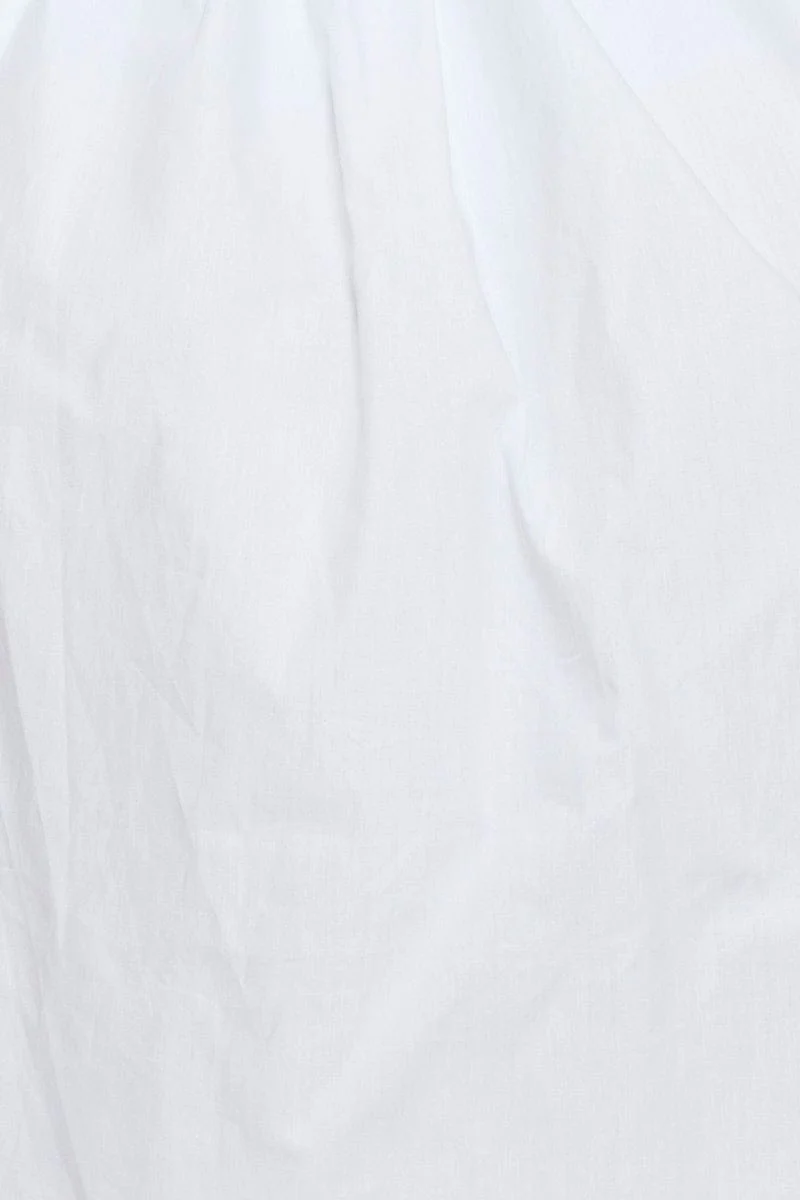 White Mini Dress Long Sleeve Evening - Image 6