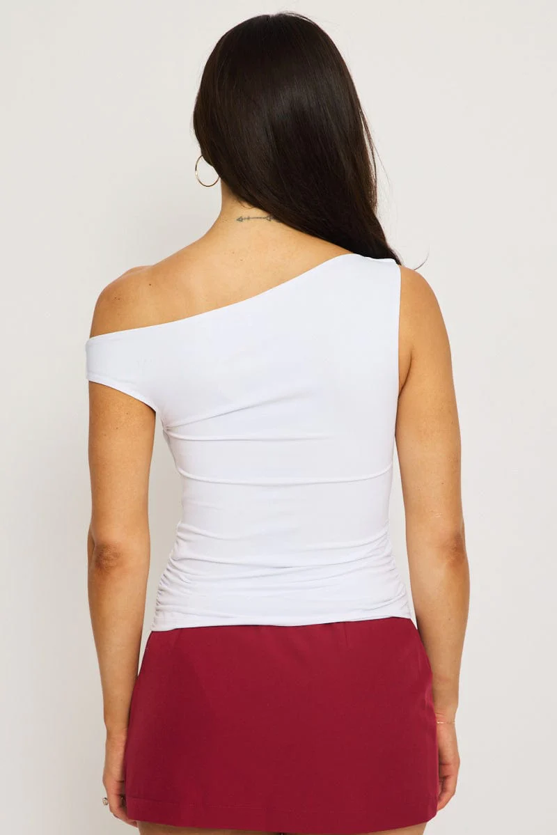 White Off Shoulder Top - Image 5
