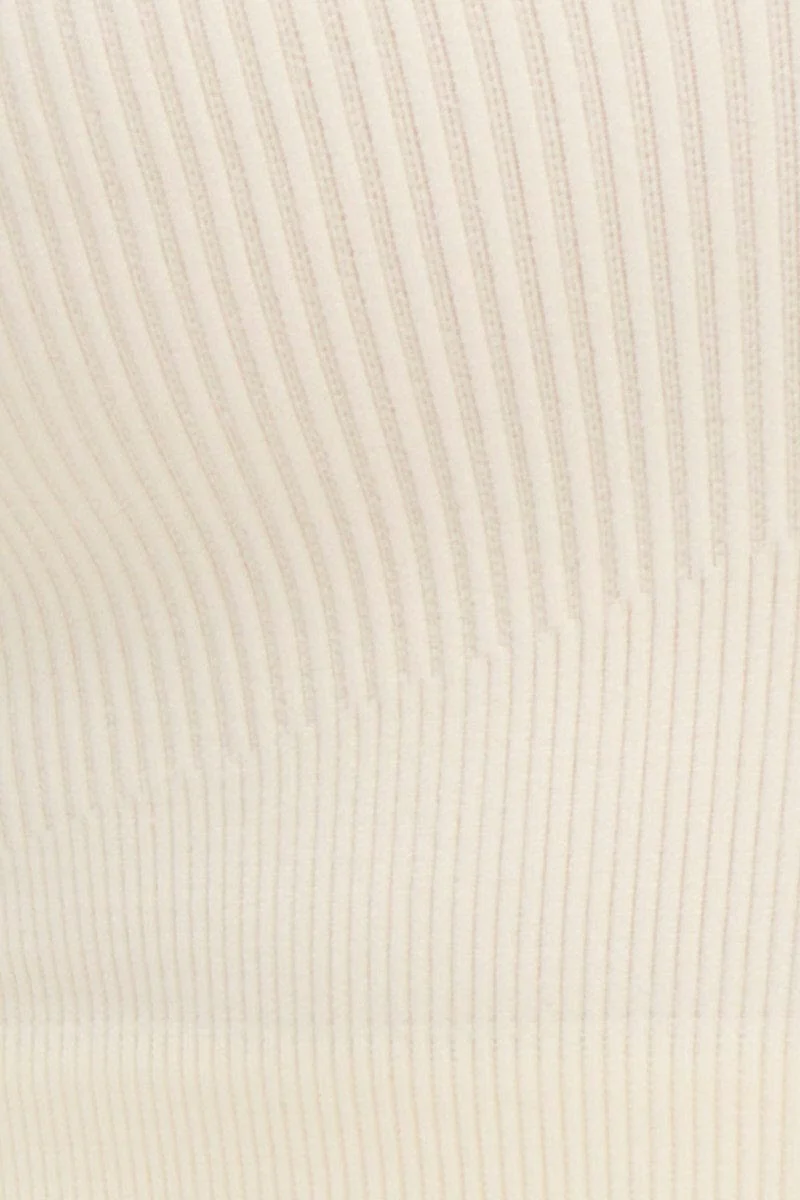 White Seamless Activewear Short Sleeve Top - Image 7