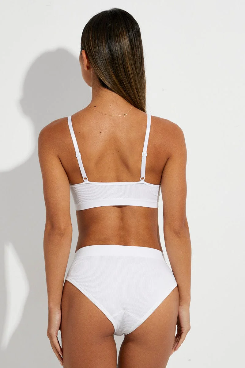 White Seamless Lingerie Set - Image 5