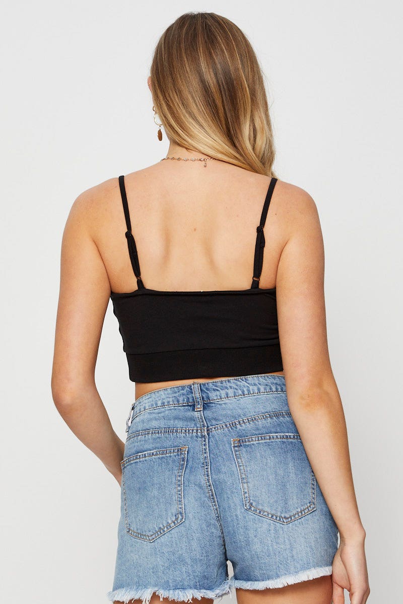 White Singlet Bralette Crop - Image 6