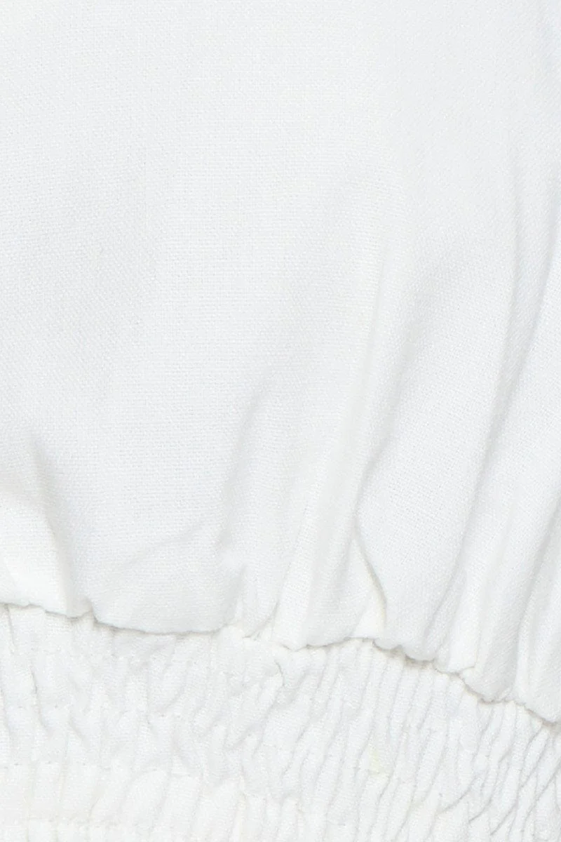 White Singlet Top Crop - Image 6