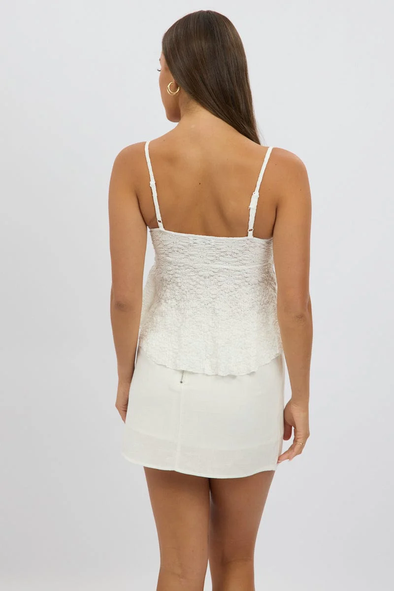 White Singlet Top Lace - Image 5