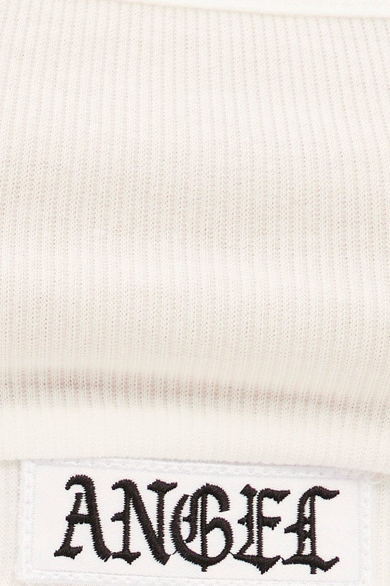 White Singlet Top Sleeveless - Image 6