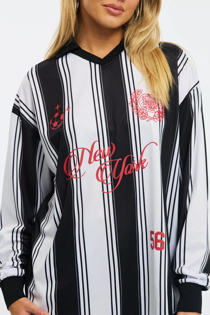 White Sport Tee Long Sleeve - Image 5