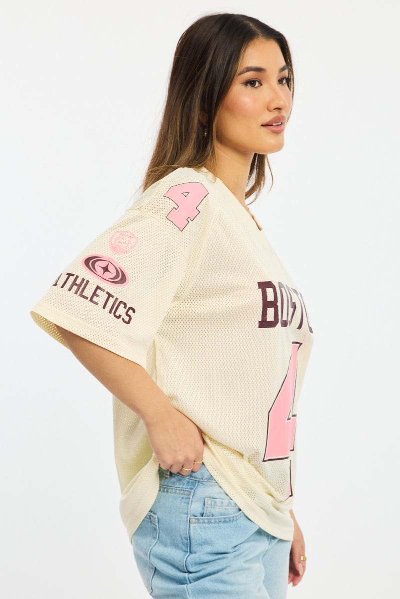 White Sport Tee Short Sleeve - Image 3