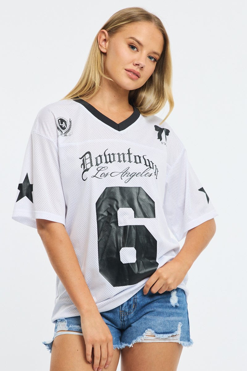 White Sport Tee Short Sleeve