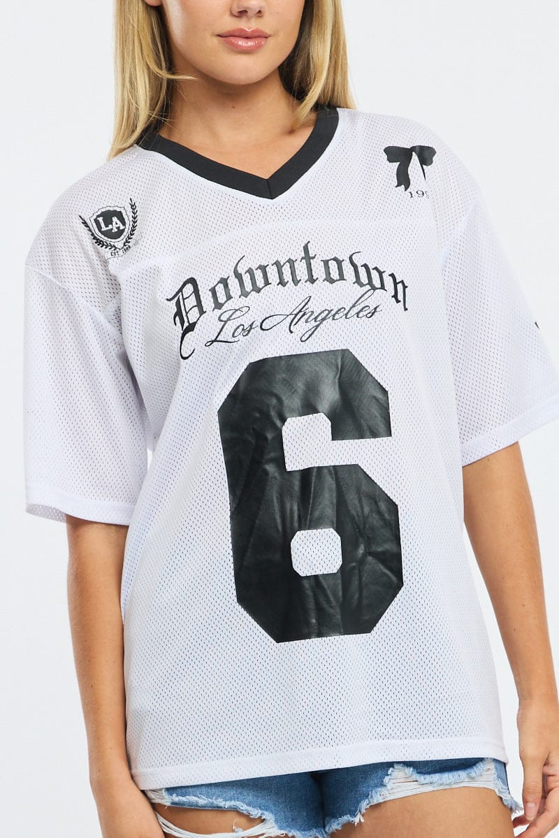 White Sport Tee Short Sleeve - Image 5