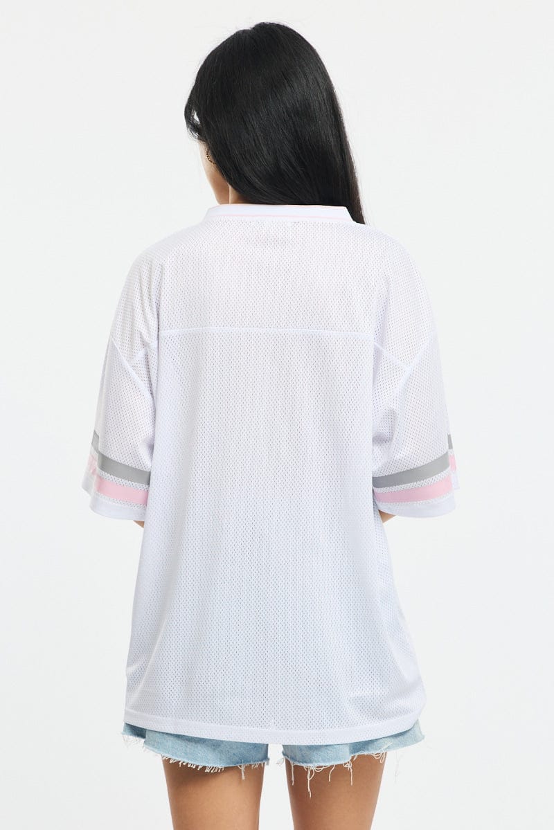 White Sport Tee Short Sleeve - Image 4