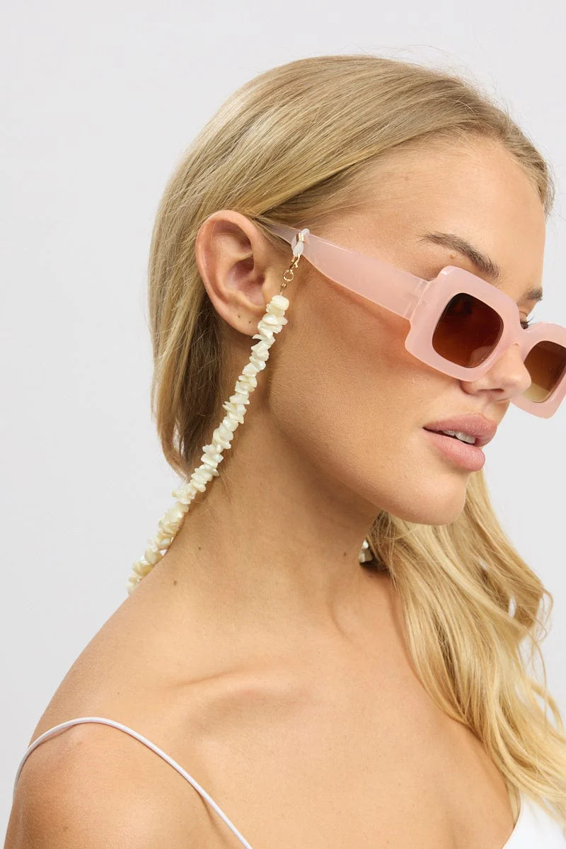 White Sunglass Chain - Image 2