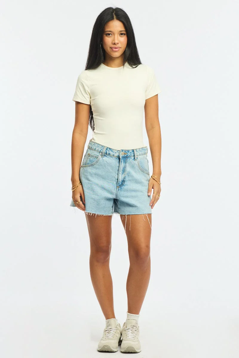 White Supersoft Crew Neck Short Sleeve - Image 2