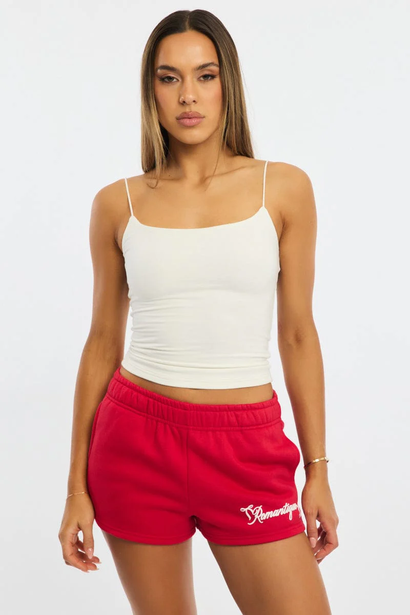 White Supersoft Singlet Double Layer