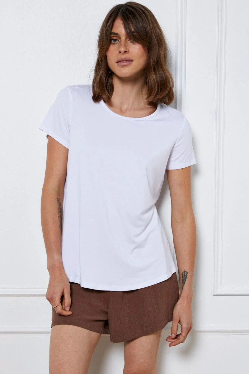 White T-Shirt Short Sleeve