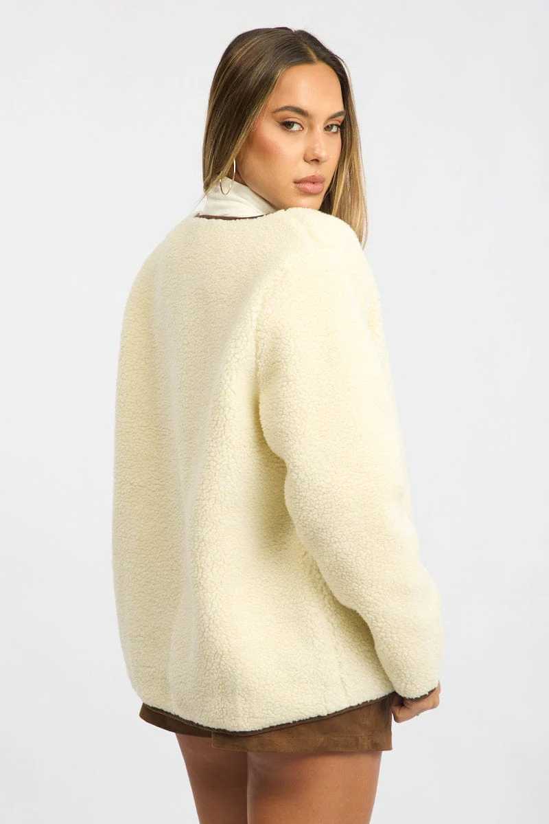 White Terry Coat - Image 5