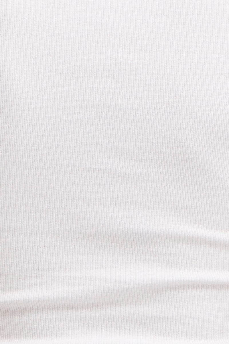 White Top Short Sleeve Round Neck - Image 6