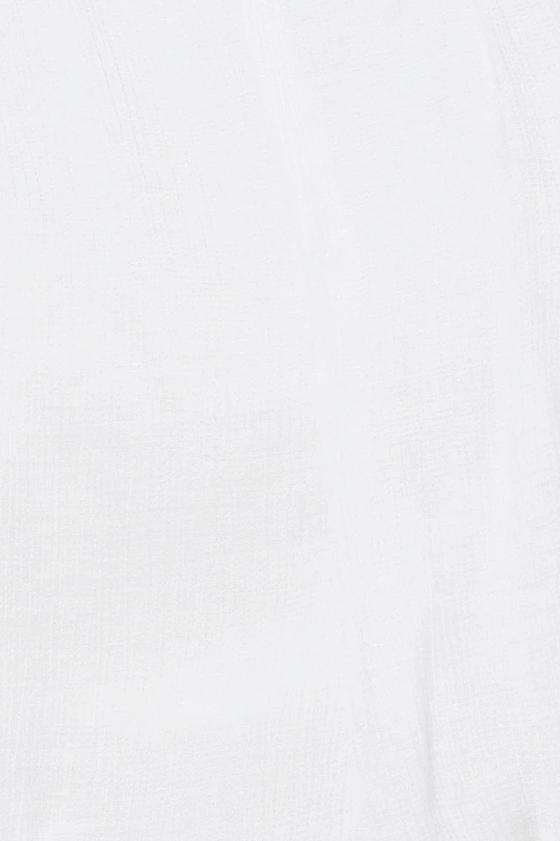 White Top Short Sleeve Round Neck Oversized - Image 6