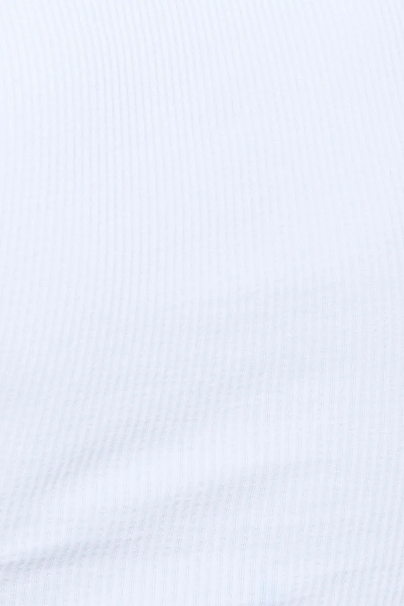 White Top Short Sleeve Round Neck Seamless - Image 6