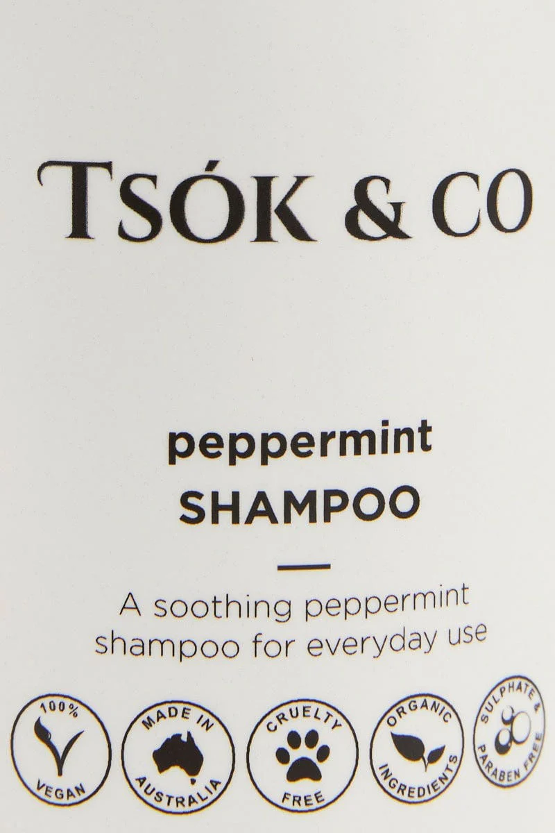 White Tsok And Co Peppermint Shampoo 250Ml - Image 4