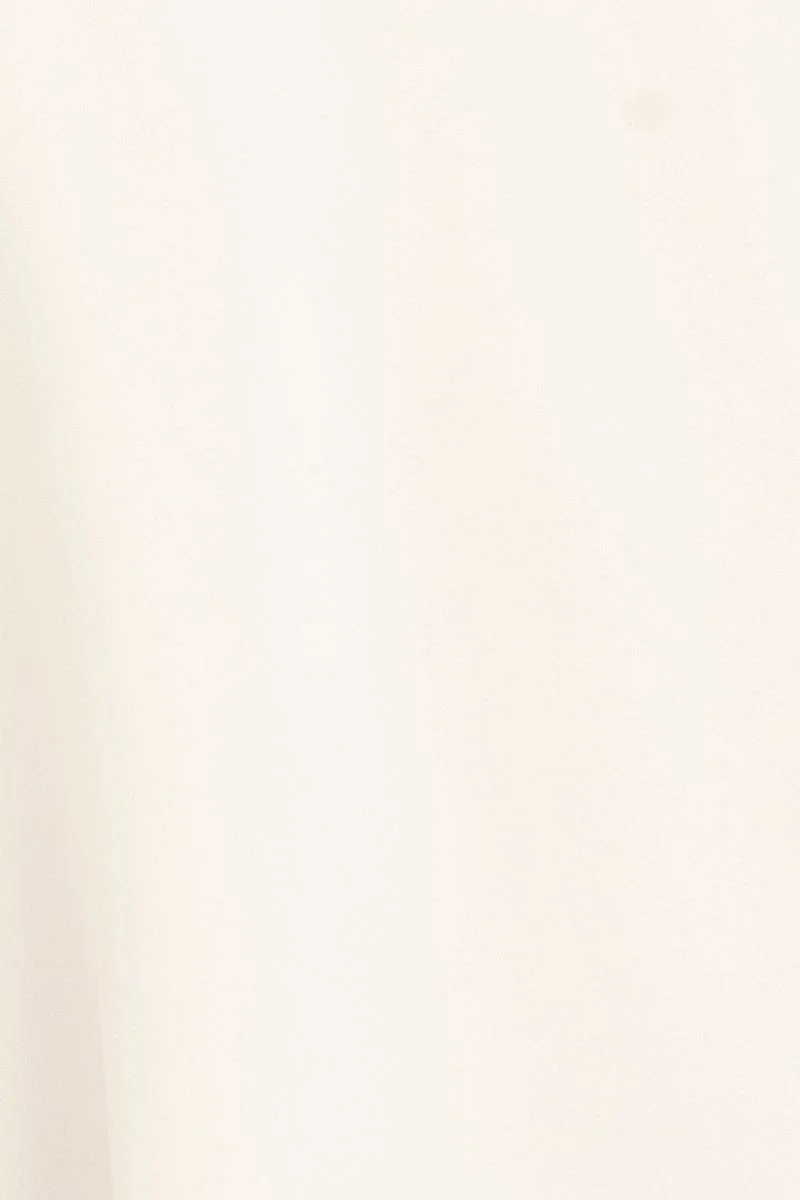 White Workwear Tank Deep V Sleeveless - Image 6