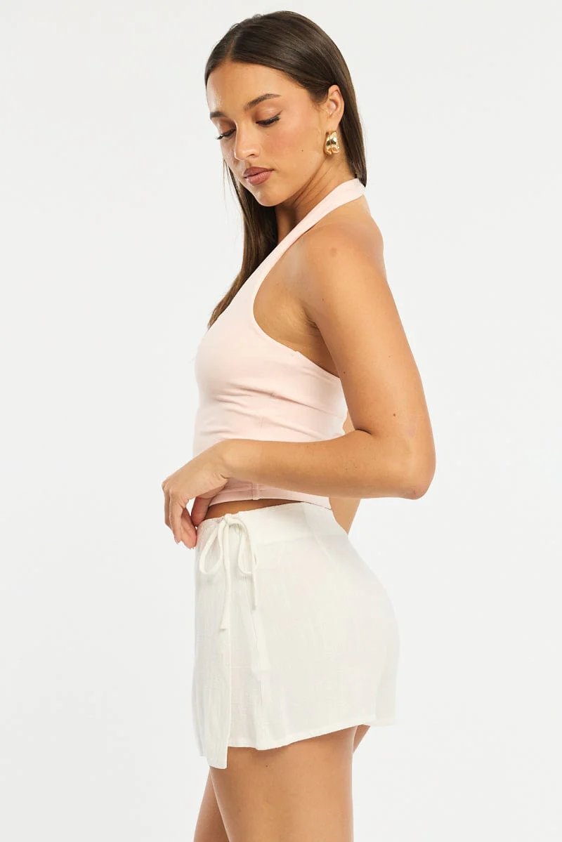 White Wrap Skort - Image 4