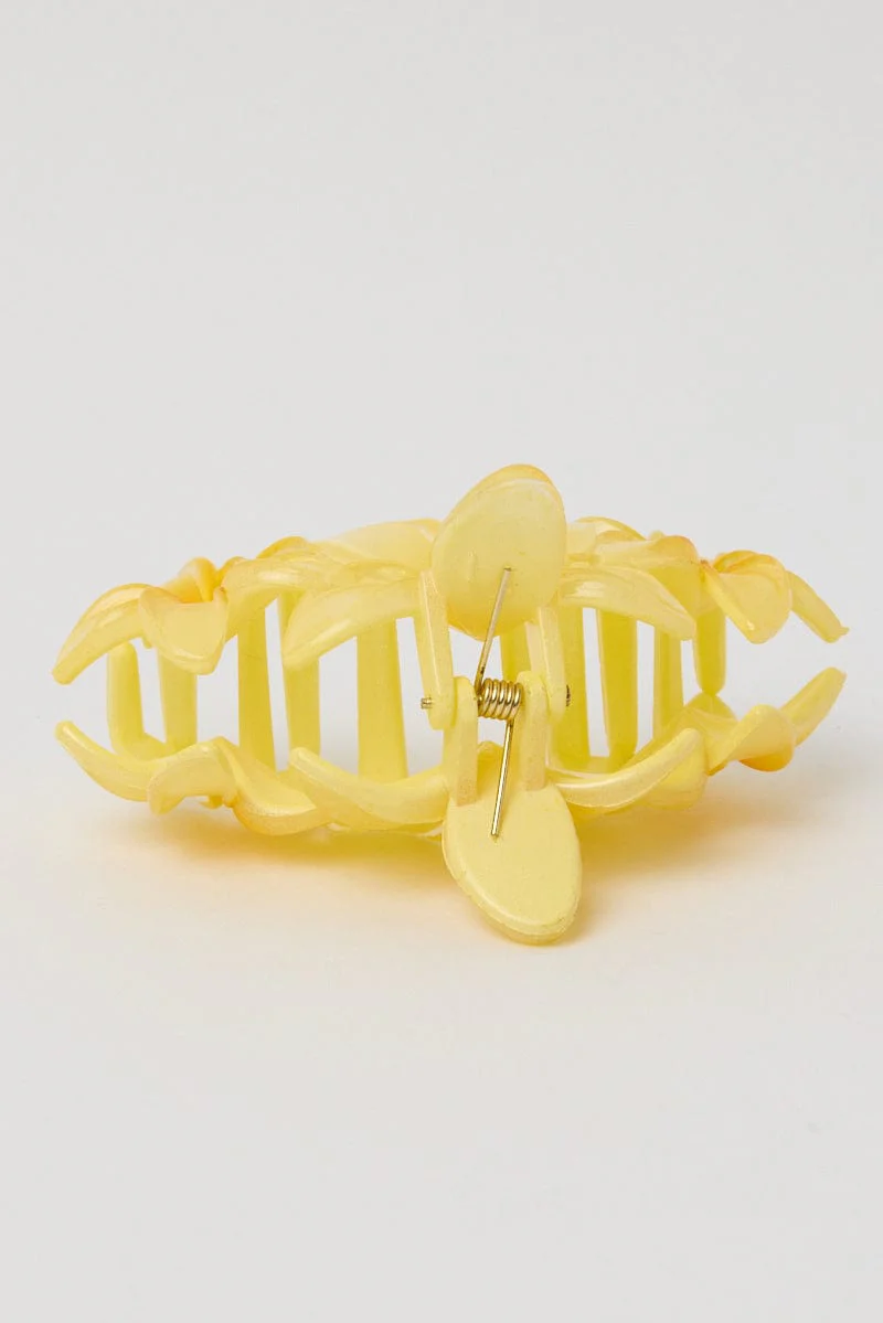 Yellow Flower Claw Clip - Image 4