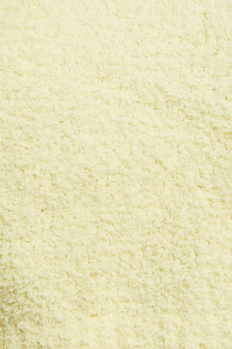 Yellow Fluffy Crop Singlet - Image 6