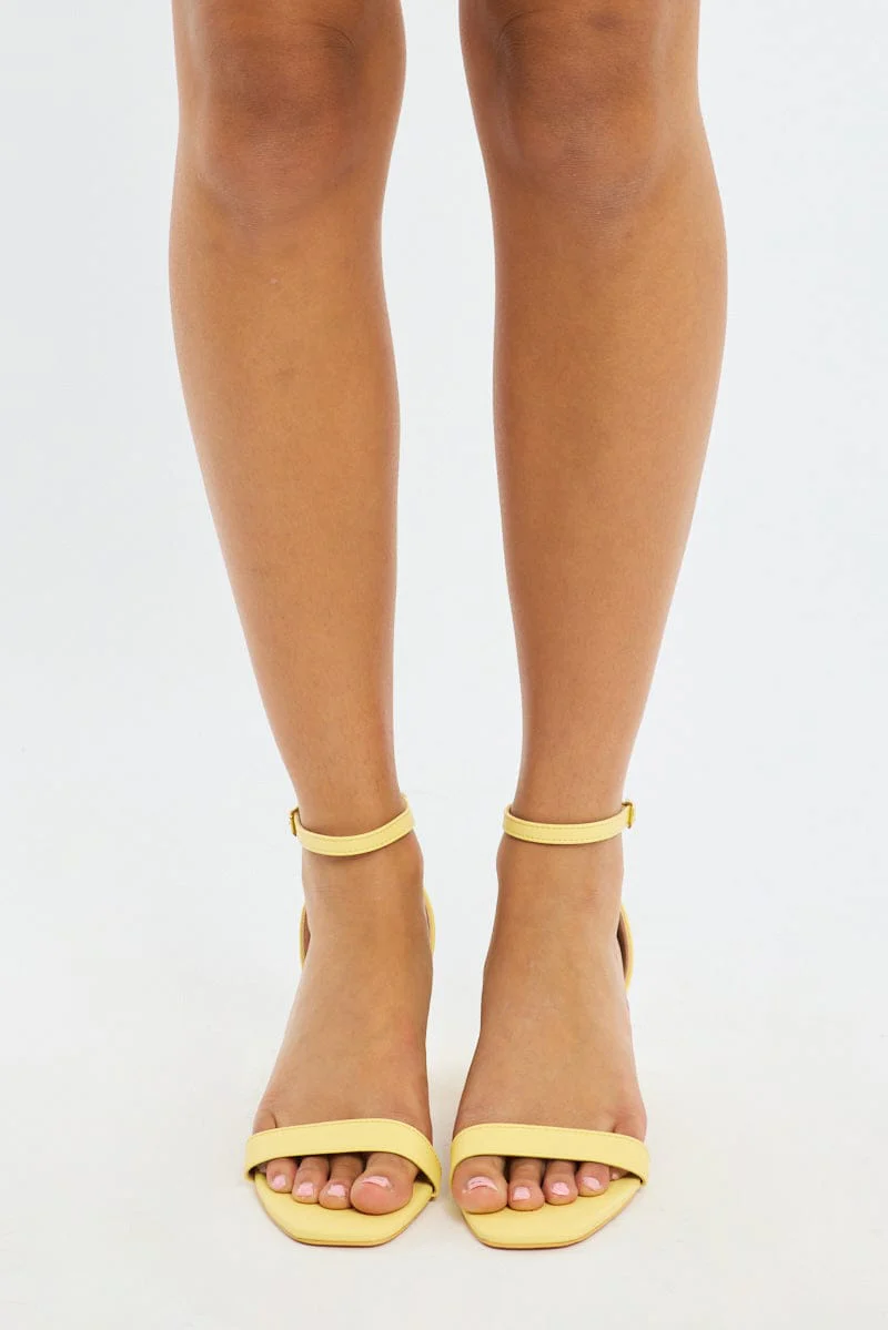 Yellow Heeled Sandals - Image 2