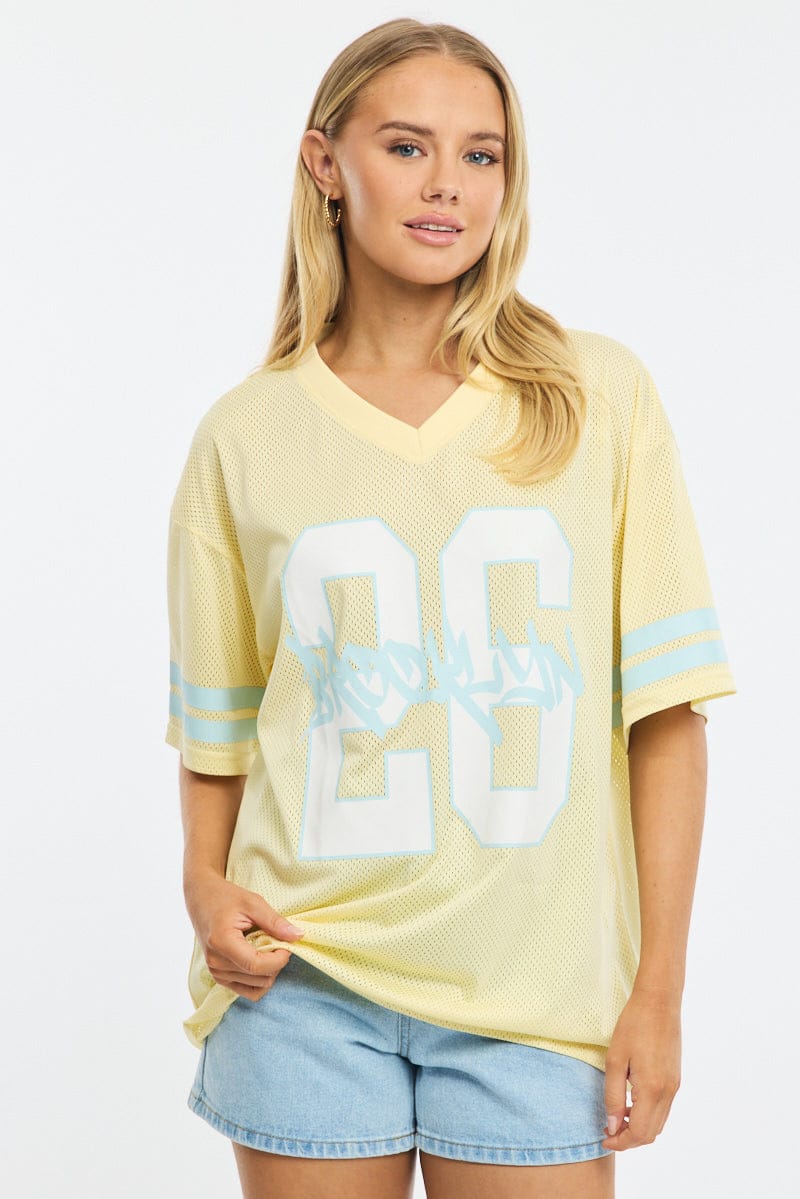 Yellow Sport Tee Short Sleeve