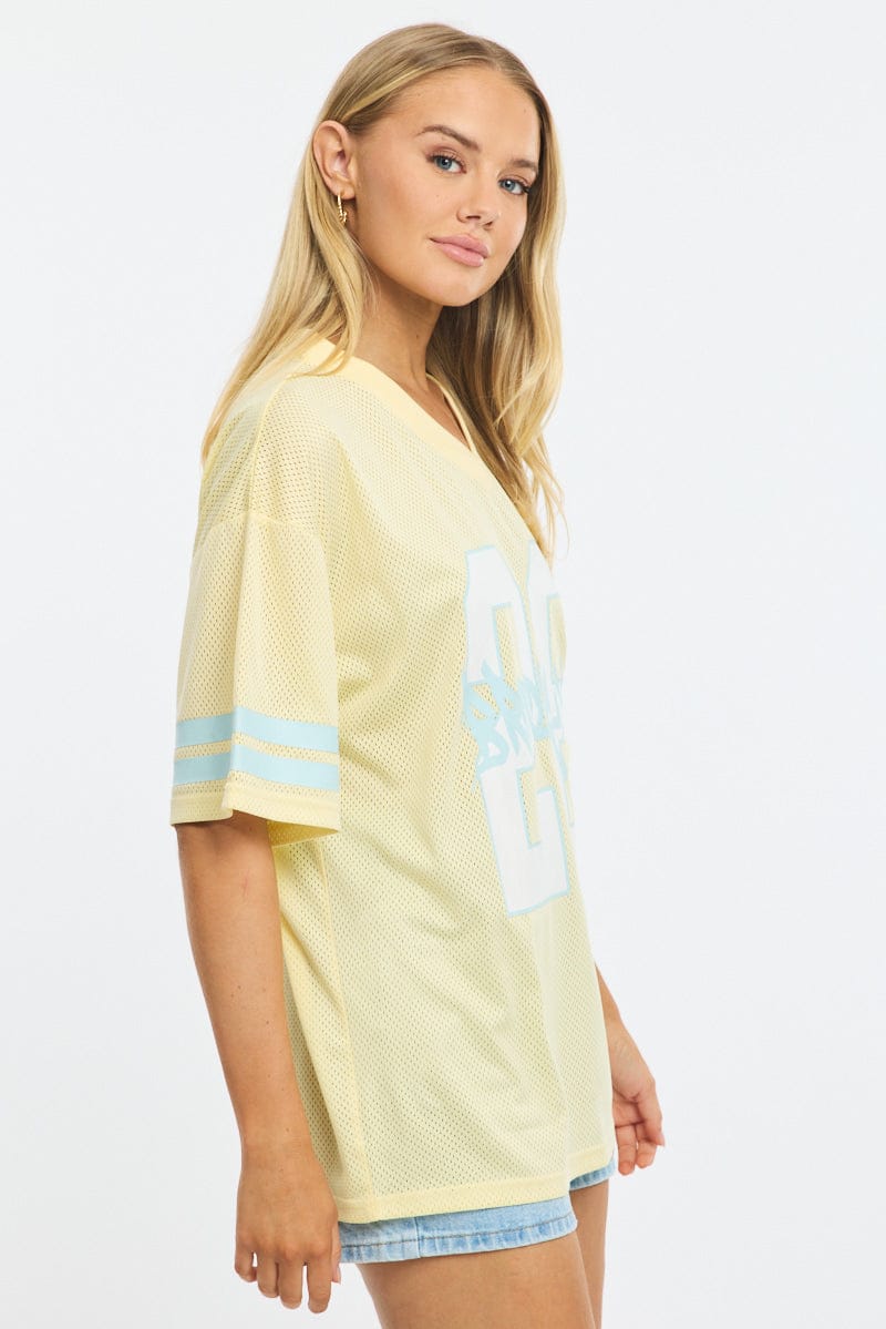 Yellow Sport Tee Short Sleeve - Image 3
