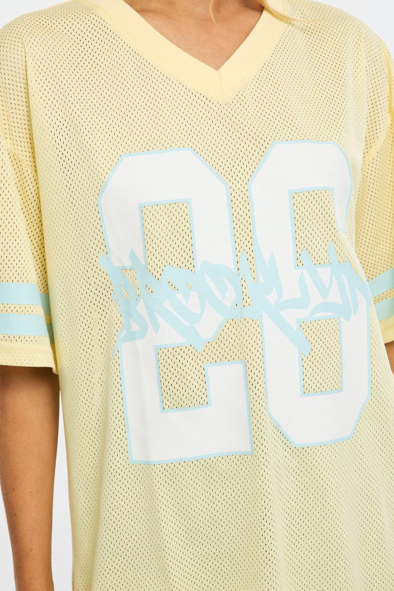Yellow Sport Tee Short Sleeve - Image 5