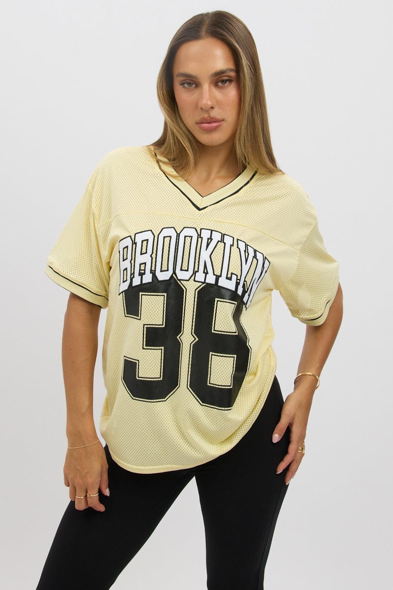 Yellow Sport Tee Short Sleeve - Image 3