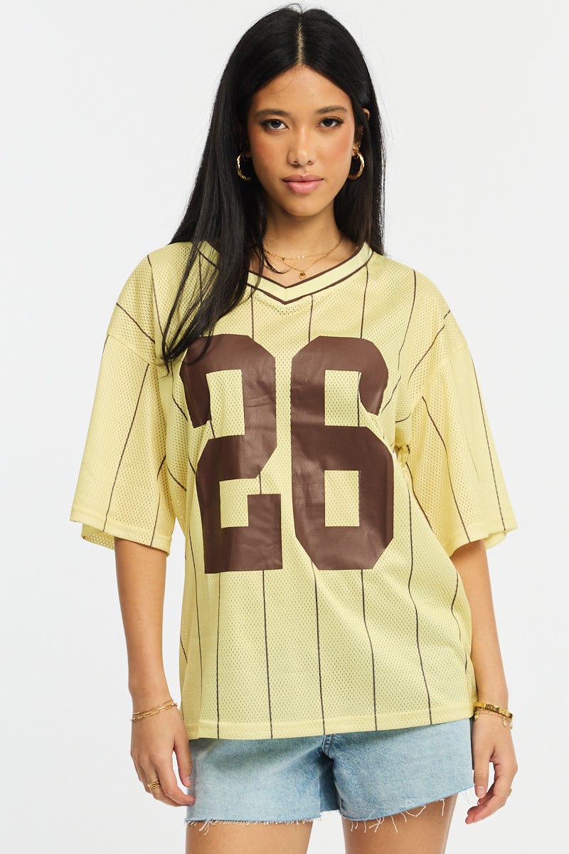 Yellow Sport Tee Short Sleeve