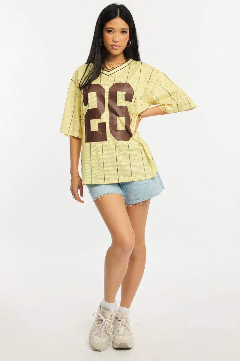 Yellow Sport Tee Short Sleeve - Image 2