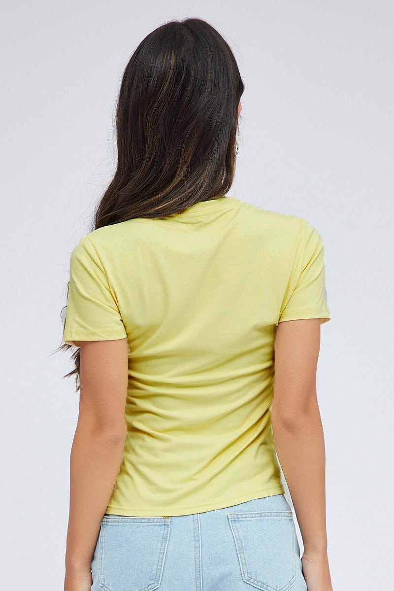 Yellow Supersoft Top Short Sleeve - Image 5