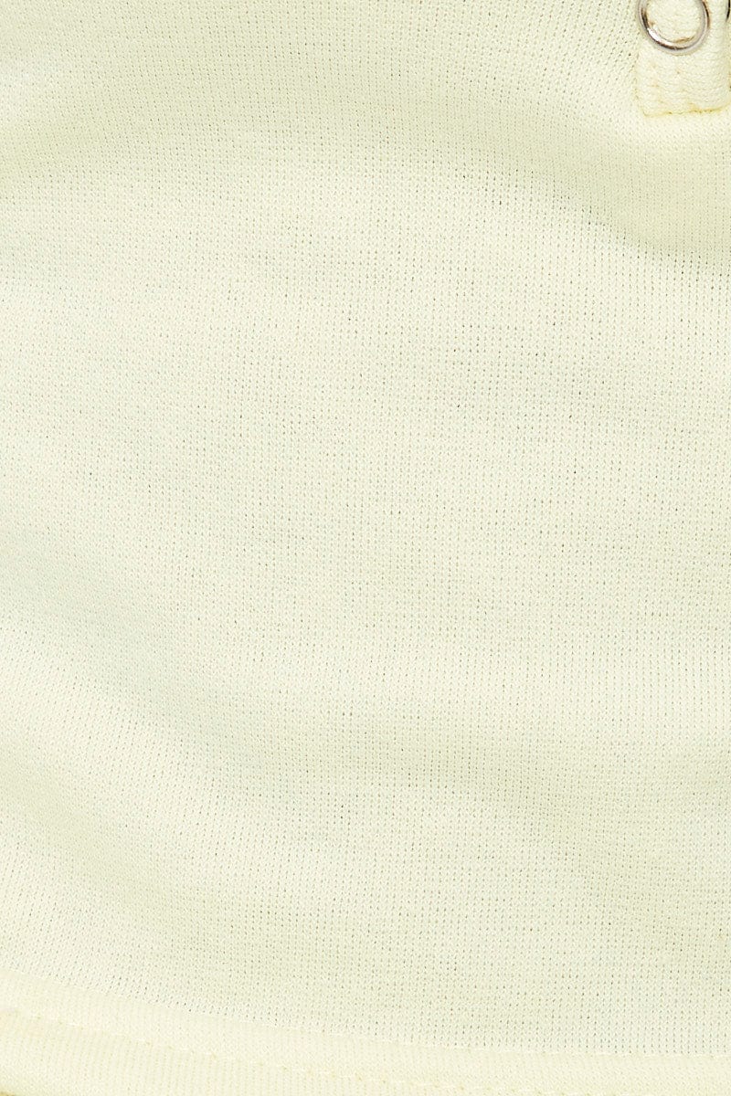 Yellow Terry Towel Track Short Lounge Set - Image 6