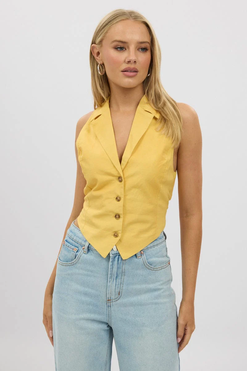 Yellow Vest Tie Back - Image 3